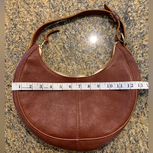 Portland Leather Nora Shoulder Purse Brown Leather - Picture 7 of 11